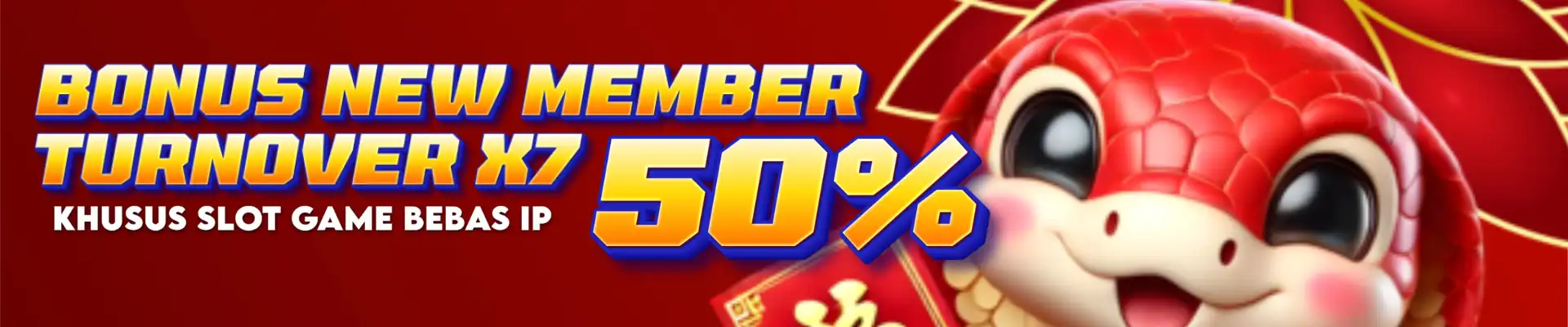 BONUS NEW MEMBER 50% KHUSUS GAME SLOT