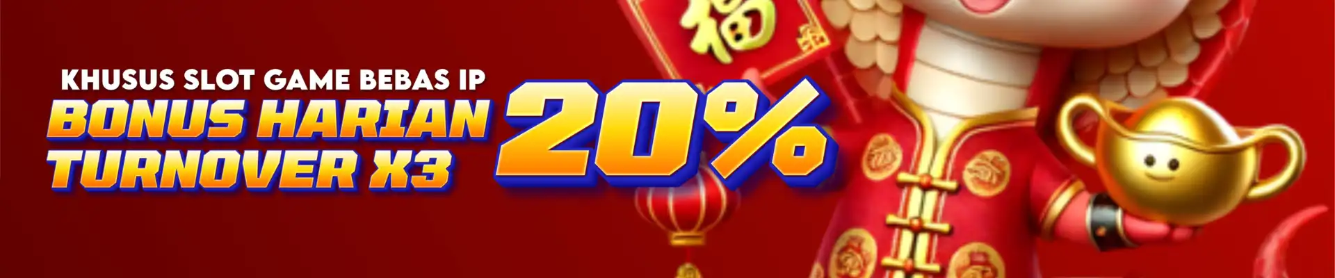 BONUS DEPOSIT HARIAN 20% KHUSUS SLOT